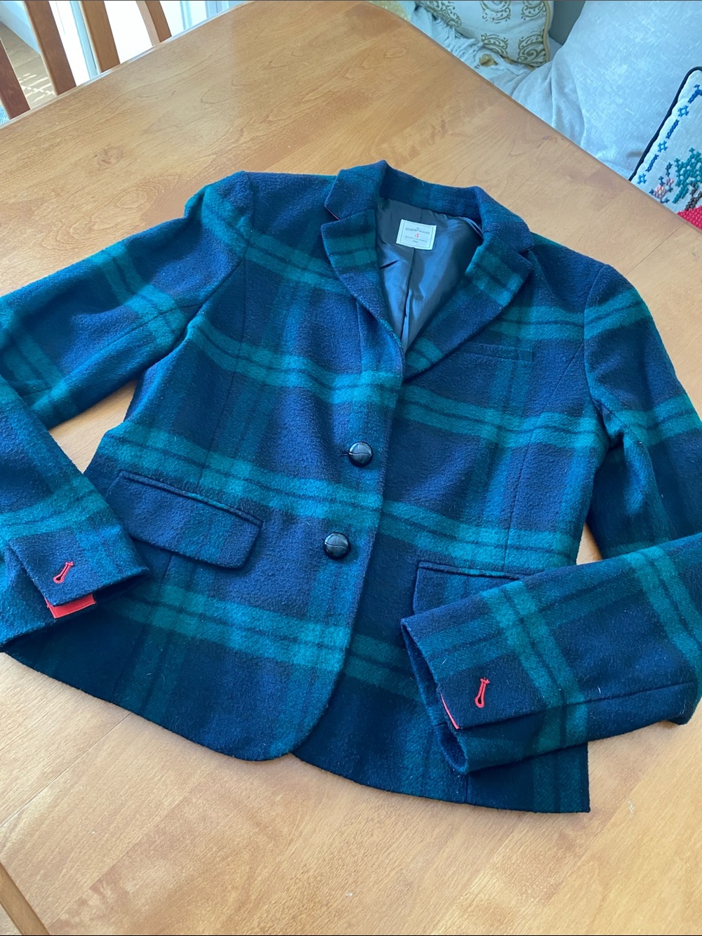 GAP Academy Dark Green Navy Black Watch Tartan Pattern Size 4